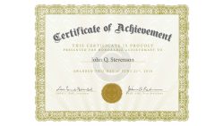 Stone’s Certificate